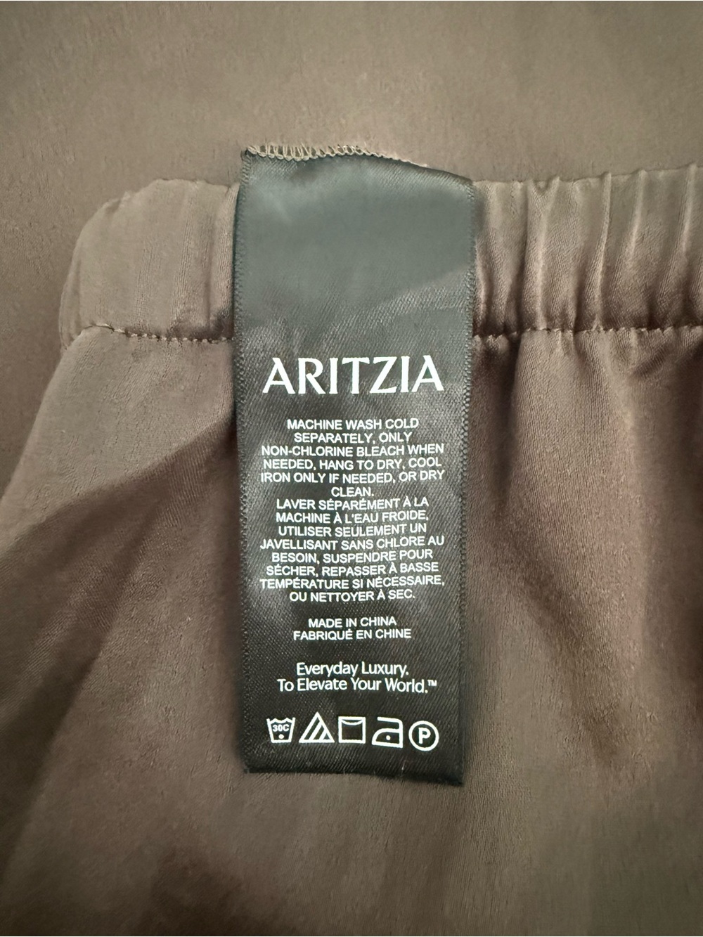 Aritzia Archer Satin Pants - Olive - Picture 4 of 5